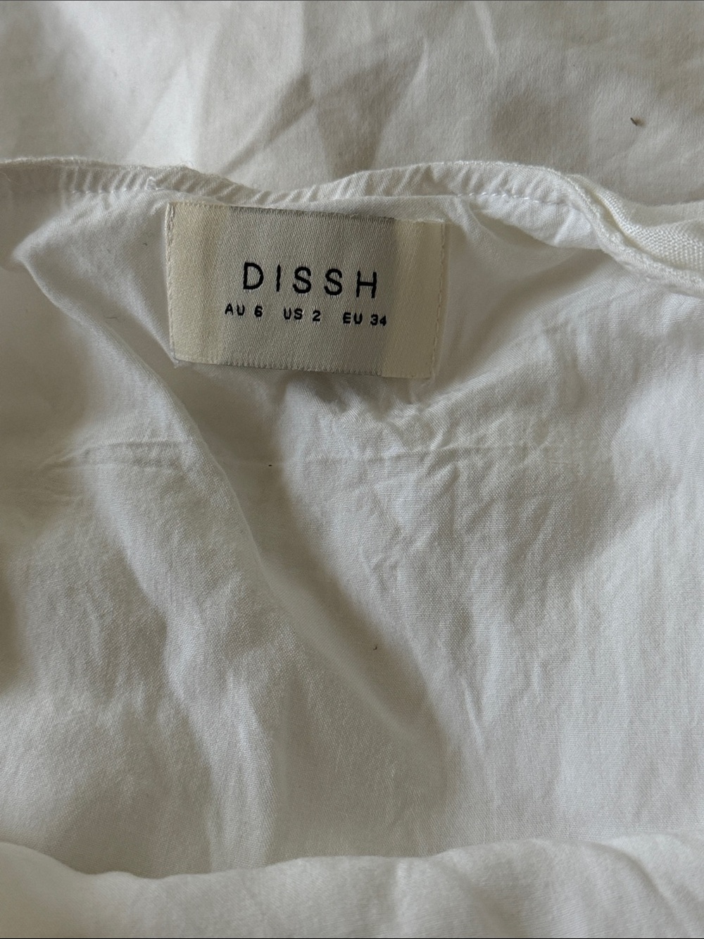 DISSH White Asymmetrical Linen Maxi Dress - Picture 2 of 4
